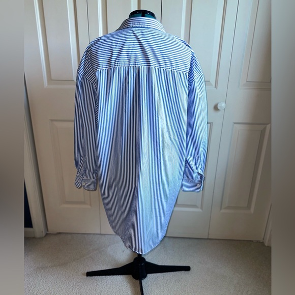 GAP Cotton Blue and White Weekend Tunic Shirt - XXL - Picture 3 of 4